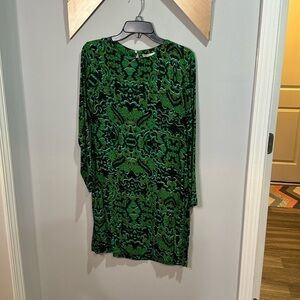 H&M Paisley print open back dress size 4